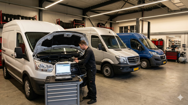 Reprogrammation de véhicules utilitaires — Transit, Sprinter et Ducato en atelier