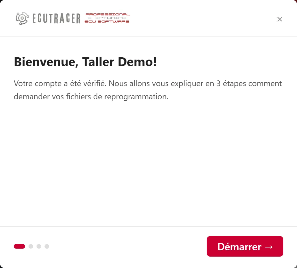 Processus d'achat de fichiers pour calculateurs sur EcuTracer