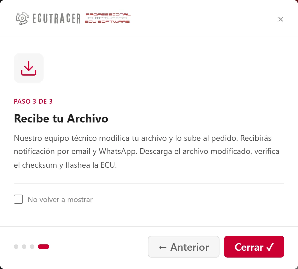 Recibe tus archivos para centralitas en EcuTracer