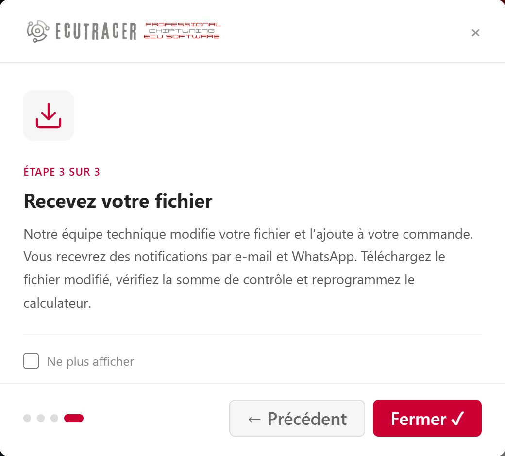 Recevez vos fichiers pour calculateurs sur EcuTracer